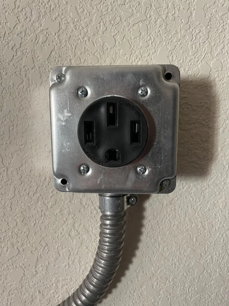 NEMA 14-50 outlet installed for Electrical Panel Upgrade in Laguna Vista